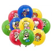 Dekoruotų balionų rinkinys, SUPER MARIO tematika, 30 cm, 20 vnt.