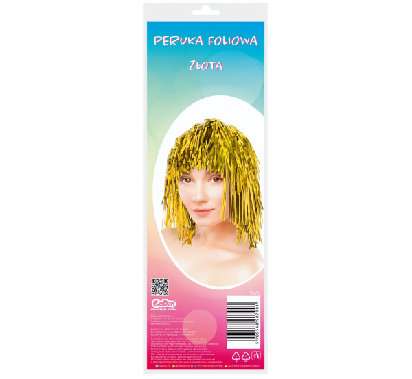 Perukas, folinis, AUKSINIS, 1 vnt.