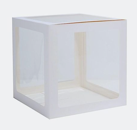 Balionų dėžutė, BALTA, 30 cm, 1 vnt.