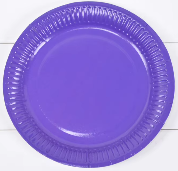 Vienkartinės lėkštutės, VIOLETINĖS, 18 cm, 10 vnt.