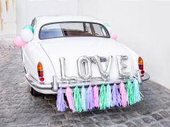 Automobilio dekoracijos, LOVE, 1 rinkinys.